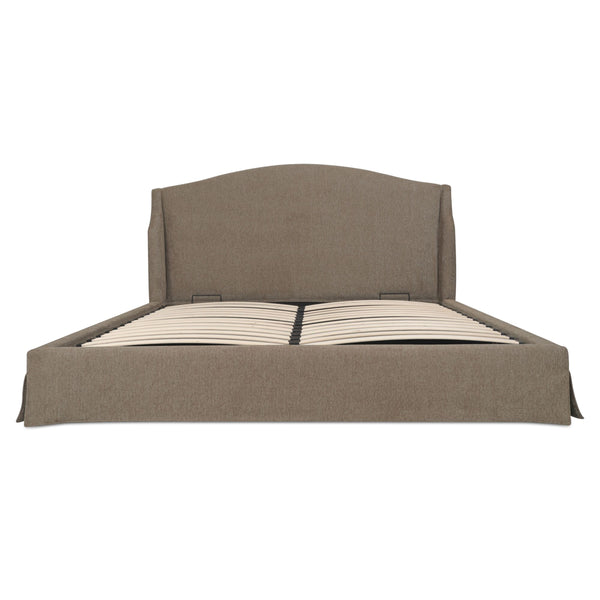 Moe's Weston King Storage Bed with Wingback Frame