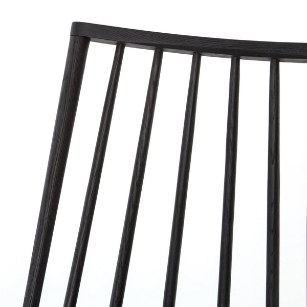 Eline Windsor Barstool-Black Oak