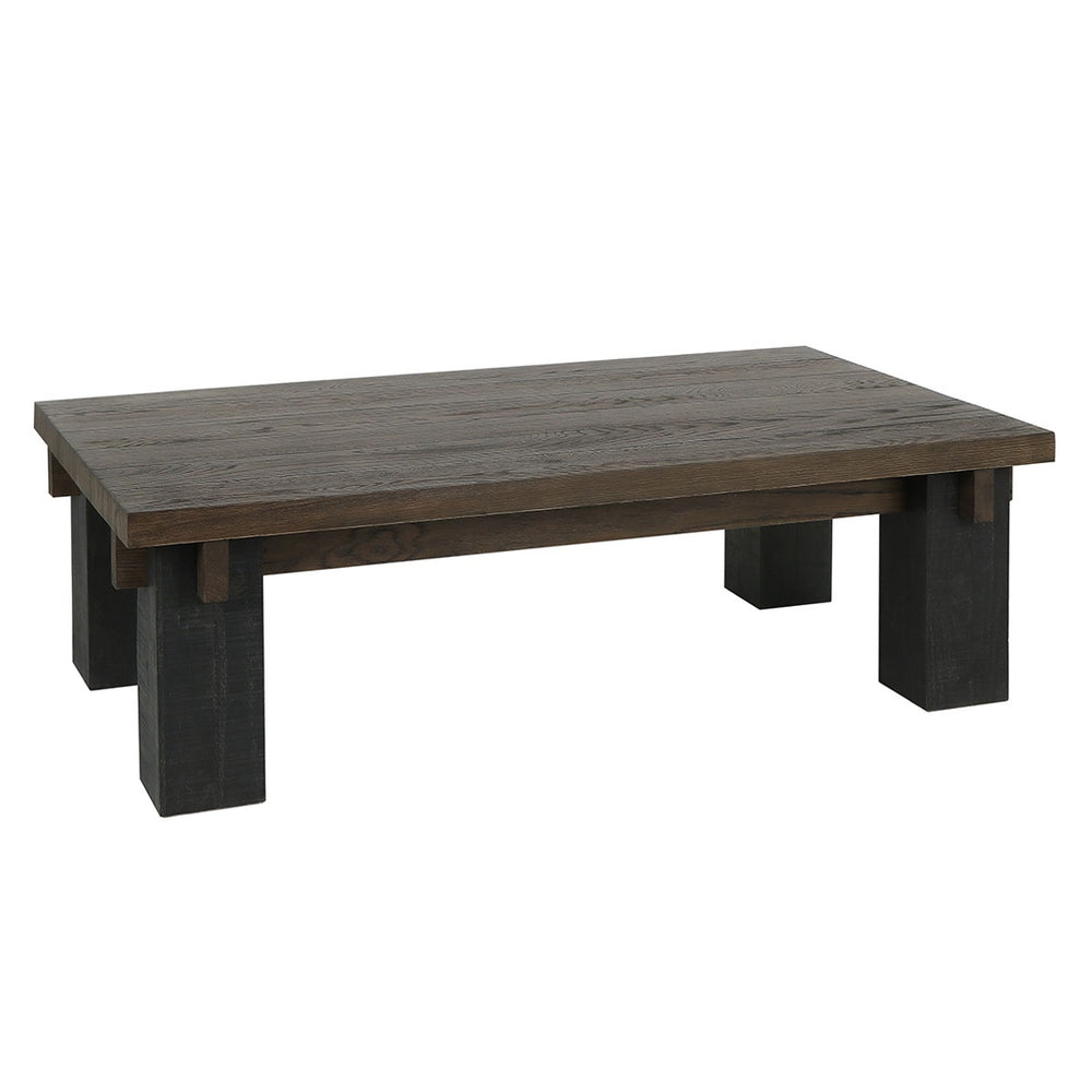 Duncan Solid Wood Rectangle Coffee Table with Reclaimed Pine