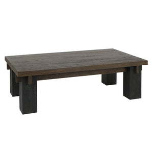 Duncan Solid Wood Rectangle Coffee Table with Reclaimed Pine