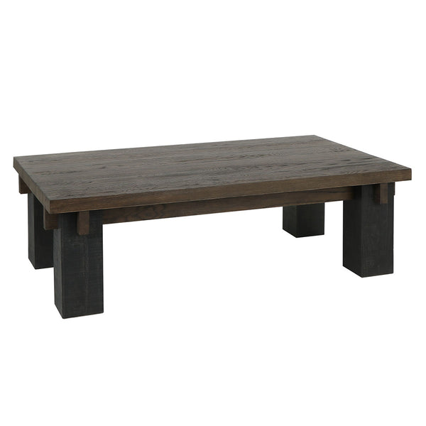 Duncan Solid Wood Rectangle Coffee Table with Reclaimed Pine