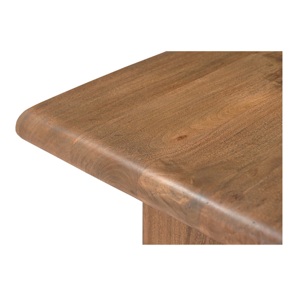 Lila Coffee Table with Bullnose Edging in Brown