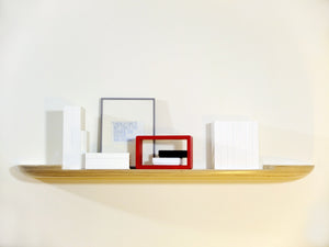 flow i shelf in natural ash wood