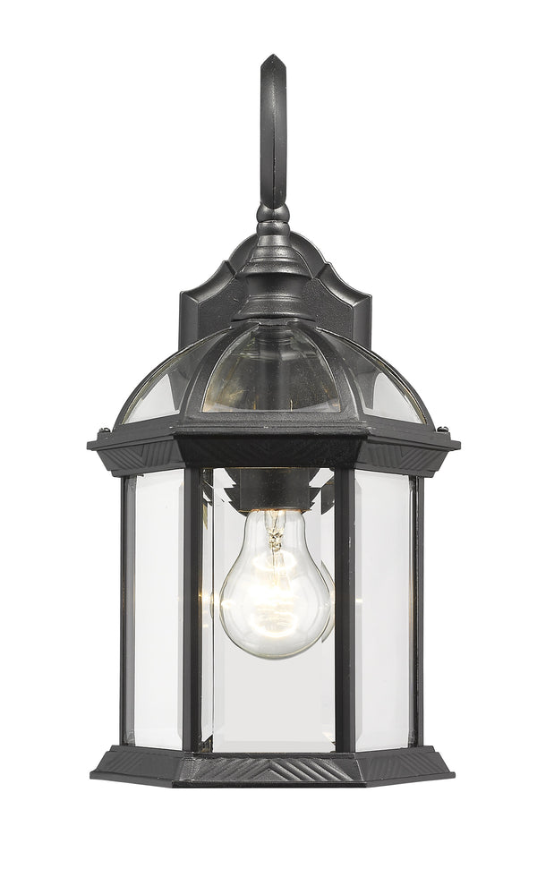Annex 1 Light Outdoor Wall Light in Black Finish
