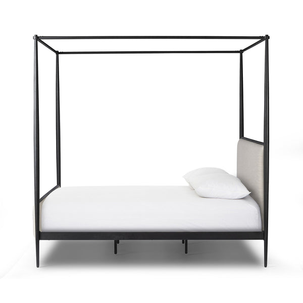Xander Canopy King Bed - Savoy Parchment