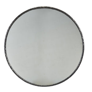 Metal Edge Round Mirror