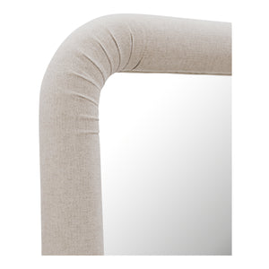 Ellison Mirror Beige with Fabric Upholstery