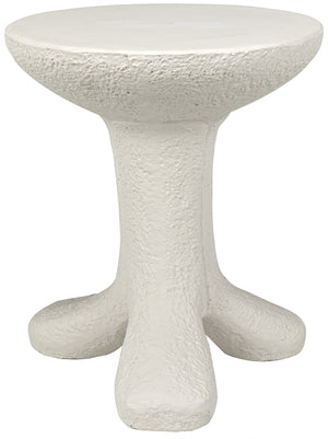 Laramy Fiber Cement Side Table in White