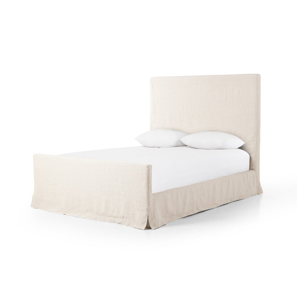 Daphne Queen Slipcover Bed - Brussels Natural