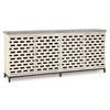 Virginia Solid Wood Cabinet - Timeworn Cream/Blue Stone