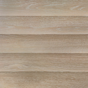 FOUR DOOR BUFFET WITH HORIZONTAL FLUTED DETAIL IN CERUSED OAK