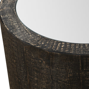 Sequoia Mirrored Drum Table