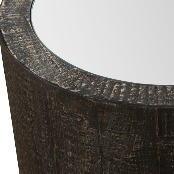 Sequoia Mirrored Drum Table