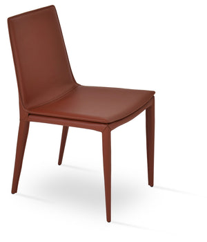 Tiffany dining chair Old Brick bonded leather