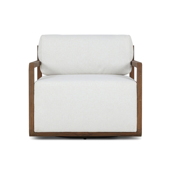 Stroud Outdoor Swivel Chair - Alessi Linen