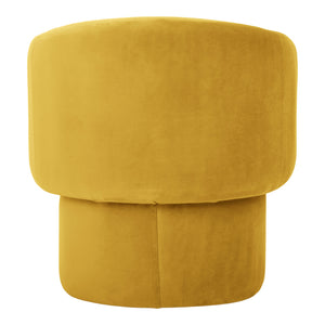 Moe's Franco Mustard Curved Chair