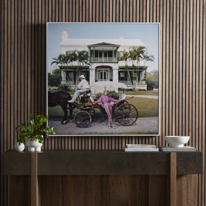 Bermudan Hostess (48" X 48") In Slim Aarons's Showcase In Photography Art