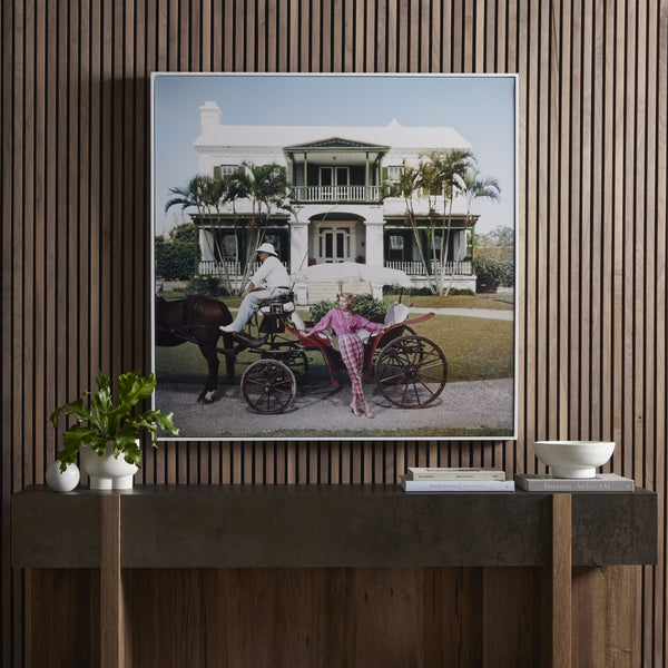 Bermudan Hostess (48" X 48") In Slim Aarons's Showcase In Photography Art