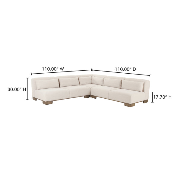 Moe's June Corner Modular Sectional in Oatmeal
