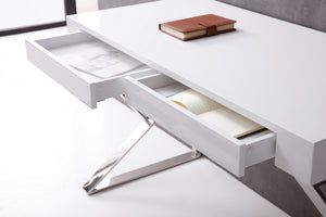 Vivian Modern Noho Desk in White