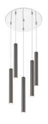 Forest 5 Light Island/Billiard in Chrome Finish