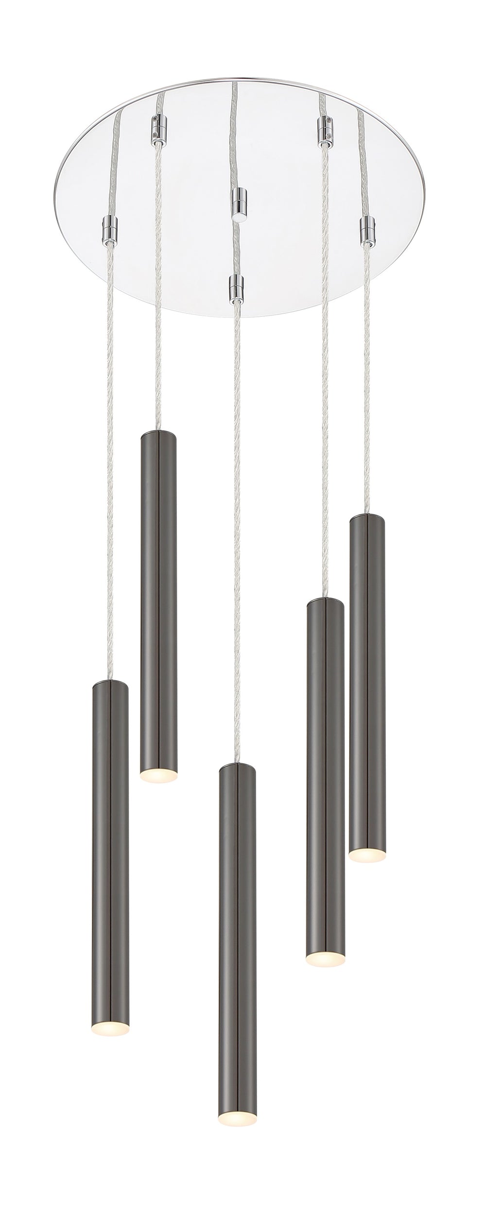 Forest 5 Light Island/Billiard in Chrome Finish