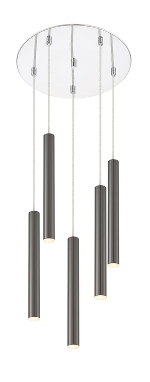 Forest 5 Light Island/Billiard in Chrome Finish