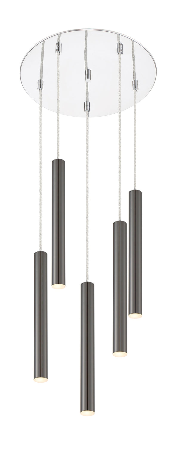 Forest 5 Light Island/Billiard in Chrome Finish