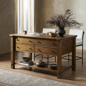 Gardendale Kitchen Island - Tan Oak Veneer