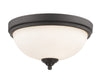 Bordeaux 2 Light Flush Mount  in Bronze Finish