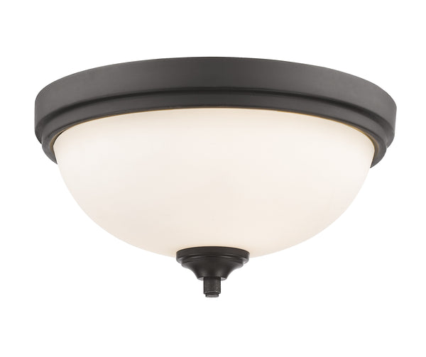 Bordeaux 2 Light Flush Mount  in Bronze Finish