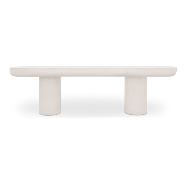 Moe's Rocca Bench in Cream Finish