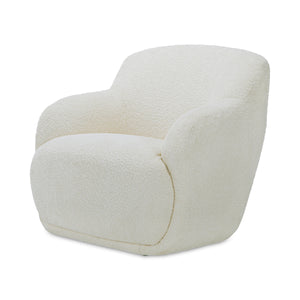 Stevie Lounge Chair in Cream Upholstery
