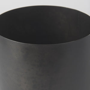 Juno 8.5H Large Black Iron Vase