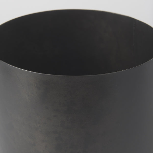 Juno 8.5H Large Black Iron Vase