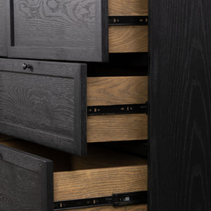 Millie 9 Drawer Dresser In Drifted Matte Bl