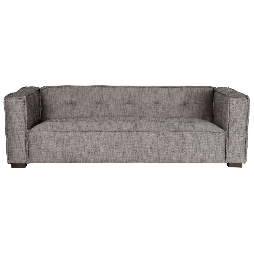 Element Contemporary Gray Upholstered Sofa with Deep Cushions