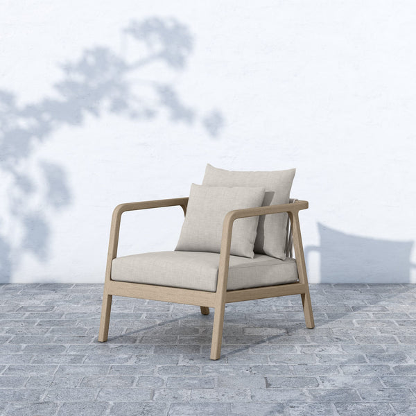Numa Outdoor Chair in Brown/Stone Grey