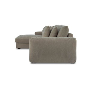 Moe's Berga Left Sectional in Grey