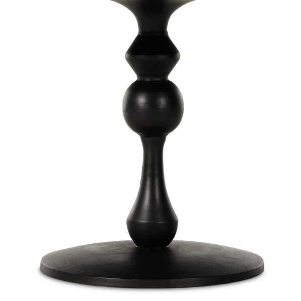 Daffin Round Bistro Table - Black Antique
