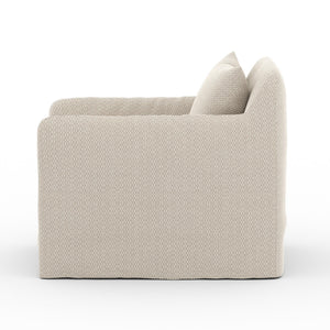 Dade Outdoor Swivel Chair in Faye Sand