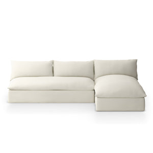 Grant Outdoor 2 Pc Sectional In Faye Cream