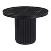 Tower Dining Table Black Marble by Moe's
