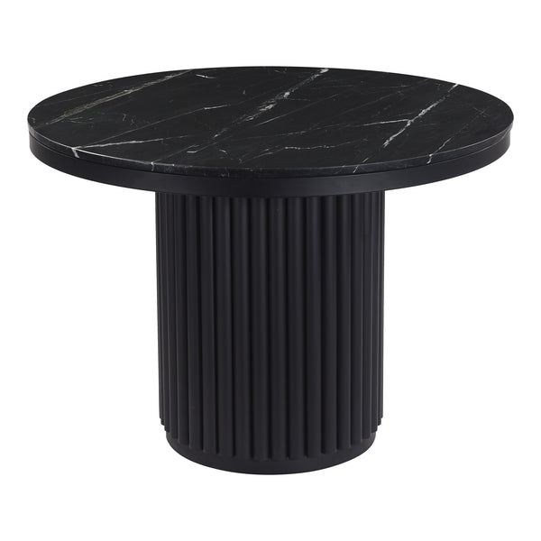 Tower Dining Table Black Marble by Moe's