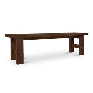 Moe's Esmond Outdoor Dining Bench in Brown