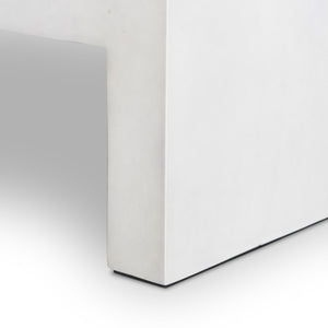 Parish Coffee Table In White Concrete