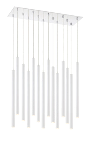Forest 14 Light Island/Billiard in Chrome Finish