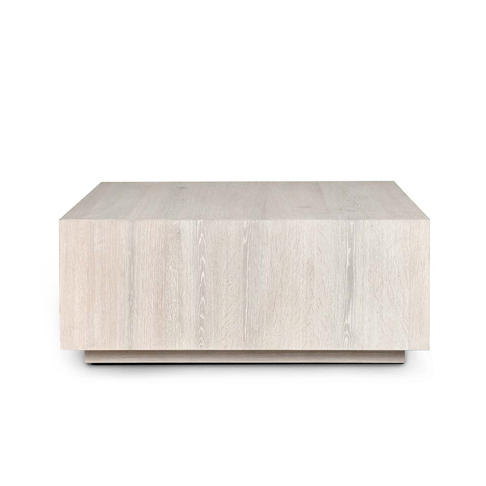 Layne Solid Wood Square Coffee Table with Casters