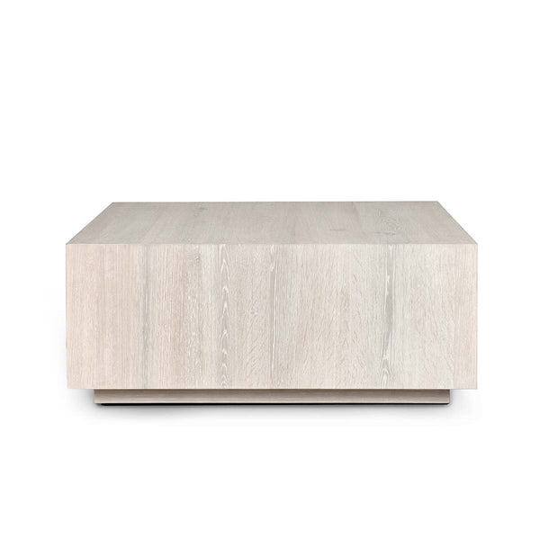 Layne Solid Wood Square Coffee Table with Casters