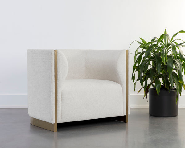 LARRON ARMCHAIR - RHEA LIGHT BARLEY